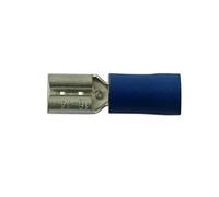Connect Workshop Consumables 36872 Blue Female Push On Insulated Terminal 6.3mm 10pc