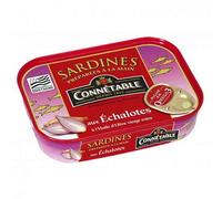 Connectable - Sardinas con aceite de oliva y chalotes de Bretaña, 135 g, 4 unidades