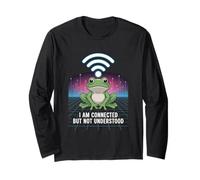 Connected But Not Understood - Absurd Frog WiFi Vaporwave Manga Larga