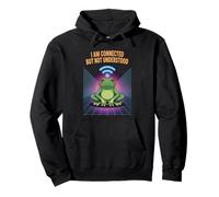 Connected But Not Understood - Absurd Frog WiFi Vaporwave Sudadera con Capucha