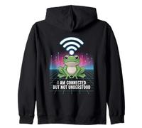 Connected But Not Understood - Absurd Frog WiFi Vaporwave Sudadera con Capucha