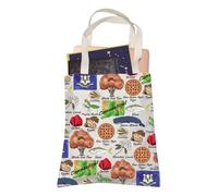 Connecticut - Bolsa de compras reutilizable para amantes de las vacaciones del estado de la Constitución, regalo de viaje para mejores amigos, mamá y papá, Connecticut, 35cm ( 13.78 inch ) * 38 cm