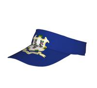 Connecticut - Gorra unisex con estampado de bandera del estado de Connecticut para bicicleta, visera mágica para fitness, playa, senderismo