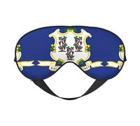 Connecticut State Flag - Antifaz para dormir con diseño de bandera del estado de Connecticut, cómodo para dormir, antifaz para dormir con bloqueo de luz y correa ajustable