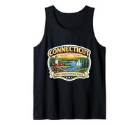 Connecticut The Constitution State Souvenir Visitante Viajero Camiseta sin Mangas