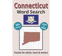 Connecticut Word Search Puzzle Book: Search with Easy to Read Print about Connecticut | 6x9 inches, 110 pages | 50+ Puzzles ... Gifts for Vacations, Holidays & Free Times