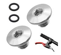 CONNECTION 2 Piezas Tornillos de Purga para Bicicleta M5 x 10mm Tornillos de Purga de Palanca de Freno de Bicicleta con Junta Tórica Tornillo Purga Bicicleta para Cuerpo Dividido de Bicicleta Pernos