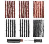 CONNECTION Kit Antipinchazos Bicicleta 45 Mechas Pinchazos 3.5/6 mm Kit de Reparación para Neumáticos con a Escariador Mechas Reparación Tubeless Kit Reparación Pinchazos Bicicleta para Bicicleta MTB