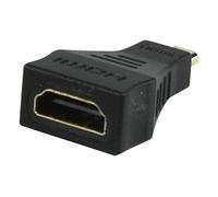 Connectland AD-Micro-HDMI-M-HDMI-F - Adaptador Micro HDMI, Color Negro