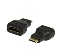 Connectland AD-Mini-HDMI-M-HDMI-F - Adaptador Mini HDMI, Color Negro