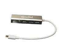 Connectland ad-usb-c-m-rj45-giga + hub-v3 Hub USB 3.0 3 Puertos