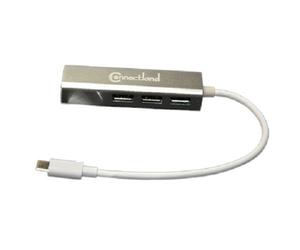 Connectland ad-usb-c-m-rj45-giga + hub-v3 Hub USB 3.0 3 Puertos