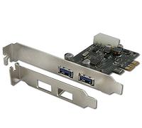Connectland PCIE-CNL-USB3-2P - Tarjeta para USB V3.0, Color Plateado