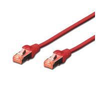 Connectland RJ45 Recto Cat6 Blin de 30 m Rojo