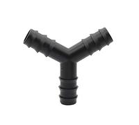 Connector 1/2" 3-Way Connectors Agriculture Drip Irrigation Fittings Hose Connector Hose Joint for The Garden 100 Pcs (Color : Black, Diameter : 1/2'')