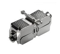 Connector for network cable, cat 6a shielded, tool-less version