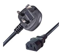 CONNEkT Gear 27-0084B - Cable (0,5 m, Male connector / Female connector, C13 acoplador, BS 1363, 250 V, Negro)