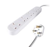 Connekt Gear - Cable 2 m PDU 4 Gang Reino Unido Enchufe de alimentación Macho extensión Bloque