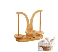 Conner de, Wooden Yarn Winder | Rodillo de herramientas de crochet doble de husillos giratorios para mujeres artesanales para hombres de trabajo para el hogar