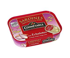 Connetable Sardines À L'Huile D'Olive Et Aux Échalotes De Bretagne 3X135G - Livraison Gratuite Pour Les Commandes En France - Prix Par Unité