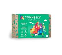 CONNETIX Paquete creativo de azulejos magnéticos arcoíris, 102 piezas