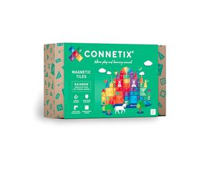 CONNETIX Azulejos Magnéticos Arcoíris Paquete Creativo, 102 Piezas