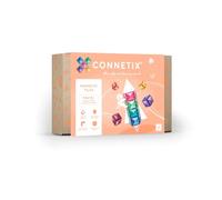 CONNETIX Azulejos Magnéticos Pack Cuadrados Pastel, 40 Piezas