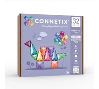 CONNETIX Azulejos Magnéticos Pack Descubrimiento Pastel, 32 Piezas | Descubre el juego magnético y crea casas, animales y diseños coloridos con formas versátiles en colores pastel. Desde 3 años.
