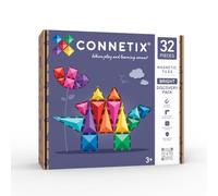 CONNETIX Azulejos Magnéticos Pack Descubrimiento Vivo, 32 Piezas | Explora color, formas y construcción magnética con juego STEAM práctico en vivos colores arcoíris. Desde 3 años.