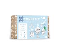 CONNETIX Azulejos Magnéticos Pack Expansión de Formas Transparente, 24 Piezas