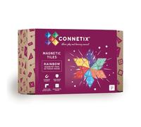 CONNETIX Azulejos Magnéticos Pack Geometría Arcoíris, 30 Piezas