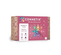 CONNETIX Azulejos Magnéticos Pack Geometría Pastel, 40 Piezas