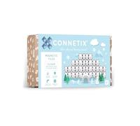 CONNETIX Azulejos Magnéticos Transparente Paquete Rectángulo, 12 Piezas