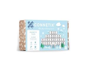 CONNETIX Azulejos Magnéticos Transparente Paquete Rectángulo, 12 Piezas