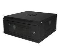 Connetto CO1904UNL - Armario Rack 19" 4u Link Serie Light Color Negro con Puerta Cristal (axpxl) mm 240x400x530 Estante Incluido