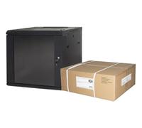 Connetto CO1906UNL - Armario Rack 19" 6u Link Serie Light Color Negro con Puerta Cristal (axpxl) mm 300x400x530 Estante Incluido