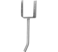 Connex, 71 x 60 x 100 mm, diámetro de 16 mm, forma de U, orificio de 11 mm, acero inoxidable, conector estructura de madera, soporte para postes, HVRS4205, Azul galvanizado