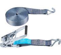 Connex B34413 - Kit de seguridad laboral (poliéster) | 4000 kg de carga máxima - Hecho de poliéster - Correa tensora - Seguridad de carga - Correa de trinquete - 12 m x 50 mm