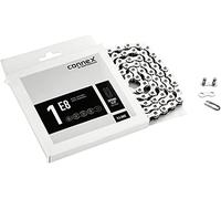Connex Cadena E-Bike 1E8, versión Reforzada, Cadena de buje Ancha, 132 eslabones, Plata, tamaño estándar, CO-1E8