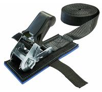 Connex Correa de Amarre - una Pieza - 5 m x 25 mm - 800 kg de Carga máxima - Incluye Almohadilla de Neopreno Acolchada - De Polipropileno/Correa de sujeción/Seguridad de Carga/Correa de trinquete /