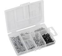 Connex DP8500117 - Juego de clavos (650 piezas, con pasadores de alambre y peines, en práctica caja de plástico, adecuado para casa, taller y compañía)