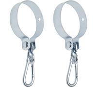 Connex DY2705091 - Juego de 2 ganchos para colgar (120 mm de diámetro, 350 kg, galvanizados, para andamios, gorros y gorros)