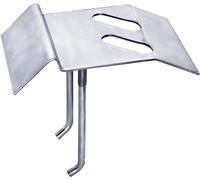 Connex DYB2900221 - Soporte para cazuela (125 x 185 x 150 mm, M10, con 2 anclajes de pared, galvanizados, tope de puerta, fijación de puertas/herraje/soporte de suelo)