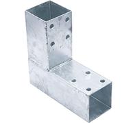 Connex HV4246 Esquina de Postes 200 x 185 mm para Madera de 71 x 71 mm, Plata