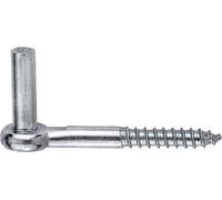 Connex Gancho atornillable de 13 x 10 x 110 mm de diámetro galvanizado/gancho para atornillar/tornillo gancho con mandril/puerta & ganchos de apoyo/herrajes de persiana / DYB2900191, galvanizado azul