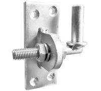 Connex Gancho sobre placa, diámetro de 13 mm, distancia ajustable hasta 25 mm, galvanizado, gancho de apoyo, gancho universal, gancho de montaje para garaje, placas, herrajes de puerta, DYB2900431,