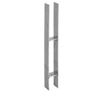 Connex HV4263 Zapato de Soporte de Poste en Forma de H 91, Plata, 91 x 60 x 600 mm