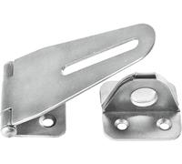 Connex HVRJ20038 Trampa - 110 x 38 mm - con Placa de Ojal - Acero Inoxidable/Cierre de Puerta/pestillo para Cerradura y Pasador, Azul galvanizado