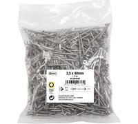 Connex KL3263540 - Tornillos universales (3,5 x 40 mm, 1 kg, cabeza avellanada, accionamiento TX, rosca parcial, acero inoxidable, juego de tornillos, tornillos en bolsa