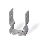 Connex Soporte para postes de 71 x 150 x 60 x 4 mm con reborde, material: galvanizado en caliente, 1 unidad, HV4280